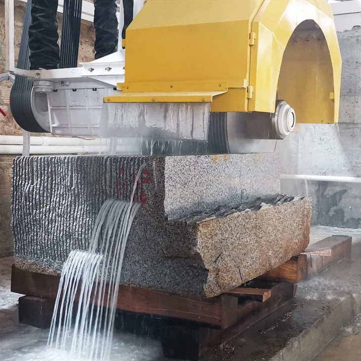 Multi Blade Granite Block Cutting