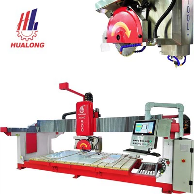 5 άξονας γέφυρα CNC Saw Stone Slab Cutting Machine