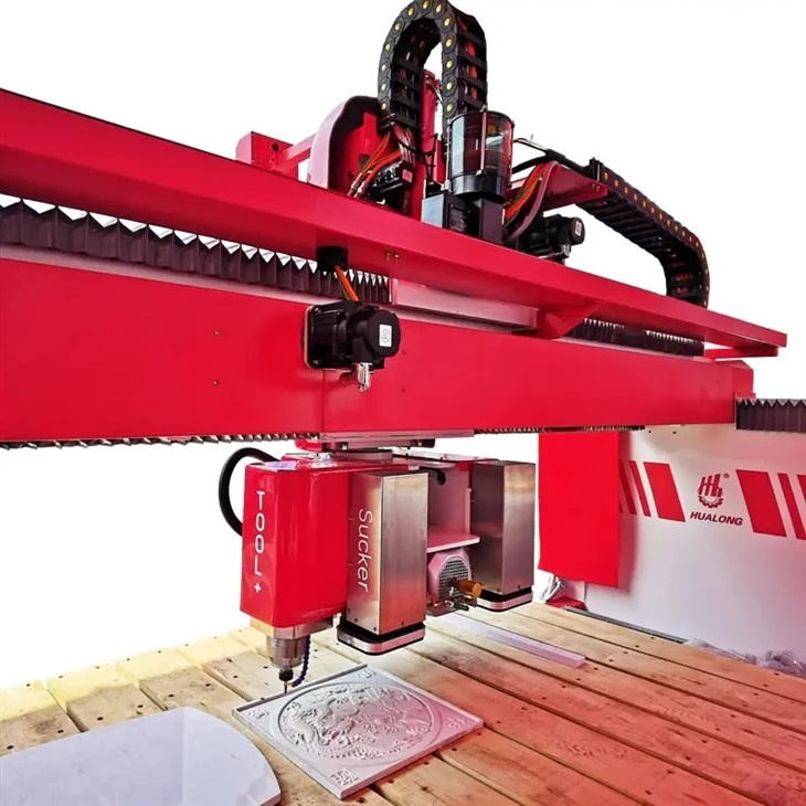 Hualong 5 Axis CNC Stone Cutting Machine